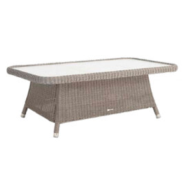 Haverhill Glass Top Garden Coffee Table In Grey Dusk