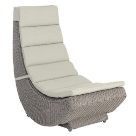 Haverhill Rattan Garden Lazy Chair In Grey Dusk