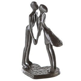 Heartbeat Iron Design Sculpture In Burnished Bronze