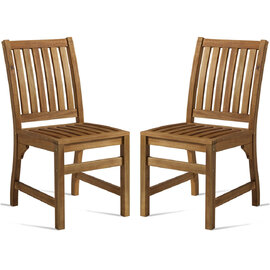 Helena Natural Wooden Dining Chairs In Pair