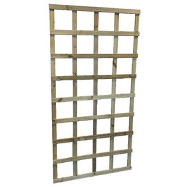 Helsinki Large Wooden Garden Trellis In Natural 6FT