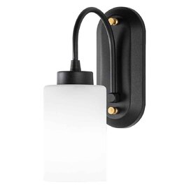 Hemikilo Metal Wall Lamp in Black