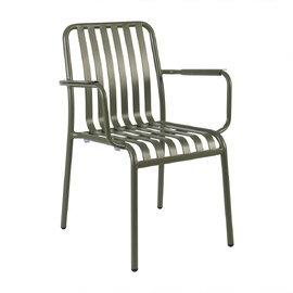 Herano Aluminium Stacking Armchair in Pine Green