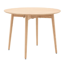 Hervey Wooden Folding Dining Table In Natural