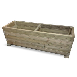 Hewitt Small Wooden Heavy Duty Garden Planter In Natural