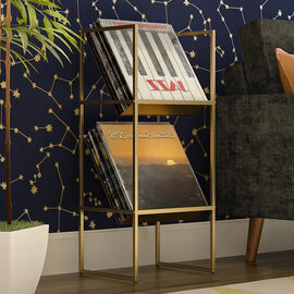 Hilux Metal Shelving Unit In Gold