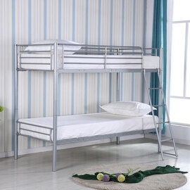 Homely Metal Bunk Bed In Silver