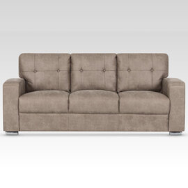 Hobart Fabric 3 Seater Sofa In Taupe