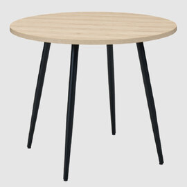 Hobart Wooden Round Dining Table In Oak