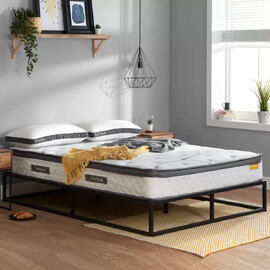 Hockley Fabric Double Mattress In White