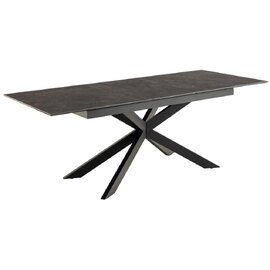 Imperia Small Ceramic Extending Dining Table In Black Fairbanks