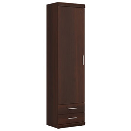 Impro Wooden Storage Cabinet With 2 Drawers In Dark Mahogany