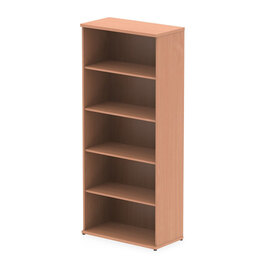 Impulse 2000mm Wooden Bookcase In Beech