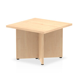 Impulse Square Wooden Coffee Table In Maple With Arrowhead Leg