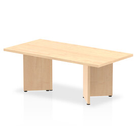 Impulse Wooden Coffee Table In Maple With Arrowhead Leg