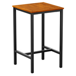 Inchture Square 80cm Wooden Bar Table In Natural