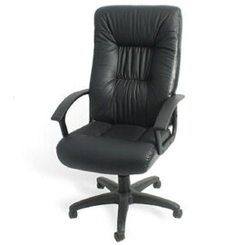 Indianola Leather Home And Office Chair In Black