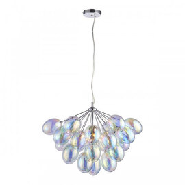 Infinity Wall Hung 6 Pendant Light In Clear Capsule