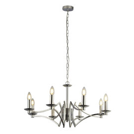Infinity Wall Hung 8 Pendant Light In Chrome