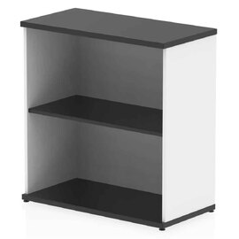 Ingle MFC Home And Office Bookcase With 2 Shelves In Black White