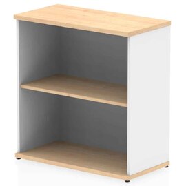 Ingle MFC Home And Office Bookcase With 2 Shelves In Maple White