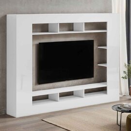 Inverness High Gloss Entertainment Unit In White