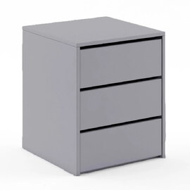 Ionia Wooden Chest of 3 Drawers In Matt Grey