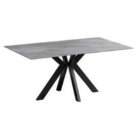 Iramix Ceramic Dining Table in Grey Matt