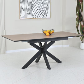 Irmo Small Wooden Extending Dining Table In Ashen Oak