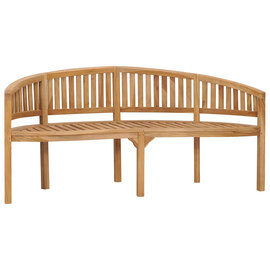 Ivan Banana Shape Garden Seating Bench Large In Natural