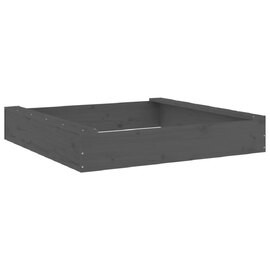 Ivins 111cm Wooden Square Kids Sandbox - Grey
