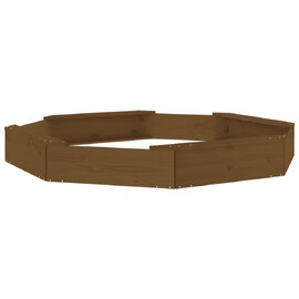 Ivins 159.5cm Wooden Octagon Kids Sandbox - Honey Brown