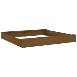 Ivins 160cm Wooden Square Kids Sandbox - Honey Brown