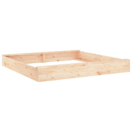Ivins 160cm Wooden Square Kids Sandbox - Natural