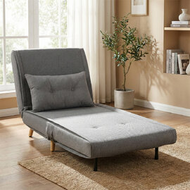 Ivorel Fabric Sofa Bed in Grey