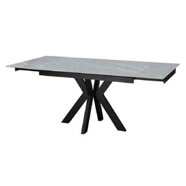 Izenor Ceramic Extending Dining Table in Matt Grey