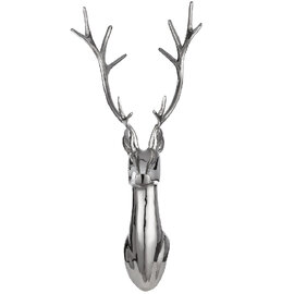 Jamie Aluminum Deer Wall Art in Silver