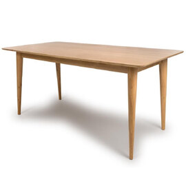 Javion 160cm Wooden Rectangular Dining Table In Natural Oak