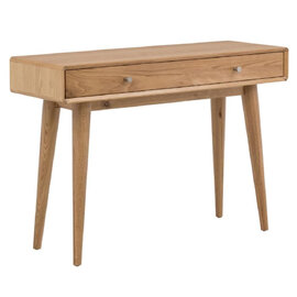 Javion Wooden Console Table With 1 Drawer In Natural Oak