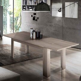 Jennings Medium Wooden Extending Dining Table In Elm