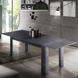 Jennings Medium Wooden Extending Dining Table In Slate