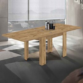 Jennings Small Wooden Extending Dining Table In Wotan Oak