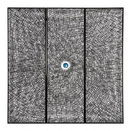 Jenvora Wood Carving And Circle Wall Art in Silver