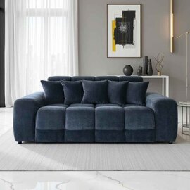 Jisaro Fabric 3 Seater Sofa in Natural