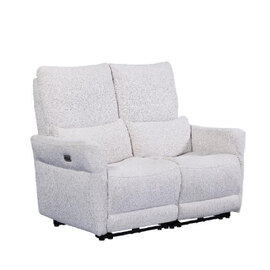 Juneau Fabric Recliner 2 Seater Sofa In Biscuit