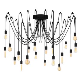 Kabluni Metal Ceiling Chandelier Light in Black