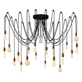 Kabluni Metal Ceiling Chandelier Light in Copper