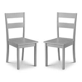 Kalare Grey Wooden Dining Chair in Pair