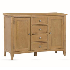 Kamiah Wooden Sideboard With 2 Doors 4 Drawers In Oak