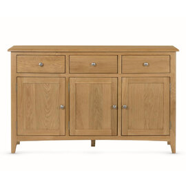 Kamiah Wooden Sideboard With 3 Doors 3 Drawers In Oak